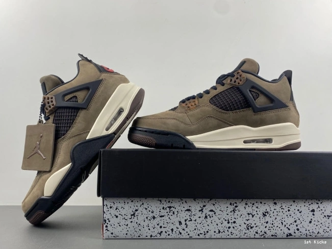 1st Kicks Jordan AJ4-882335 Travis Retro 4 Air Brown TS x Scott 0824